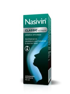 NASIVIN CLASSIC 0,5 mg/ml oldatos orrcsepp 10 ml