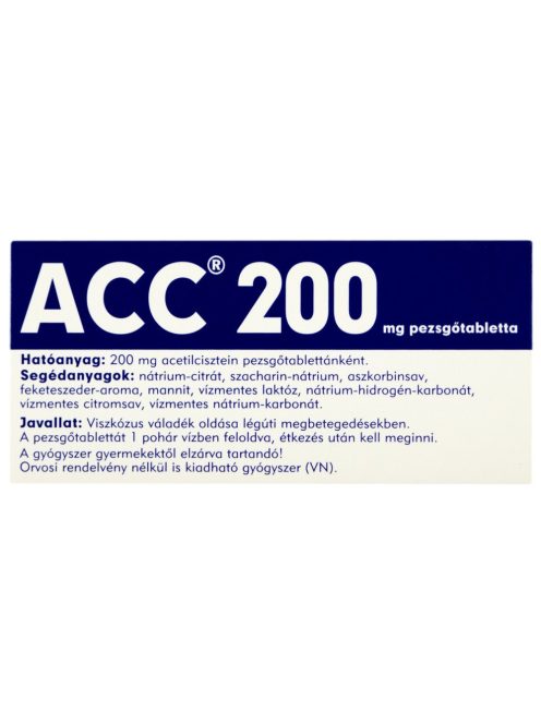 ACC 200 mg pezsgőtabletta 20 db