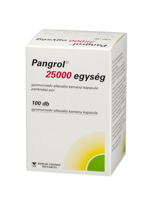 PANGROL 25 000 egység gyomornedv-ellenálló kemény kapszula 100 db