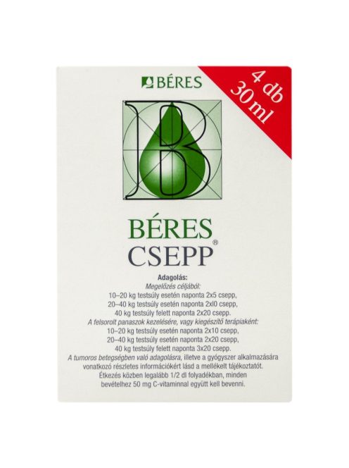 BÉRES Csepp belsőleges oldatos cseppek 4 db (4x30 ml)