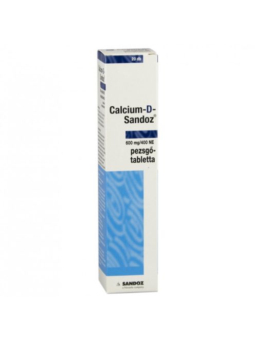 CALCIUM-D-SANDOZ 600 mg/400 NE pezsgőtabletta 20 db
