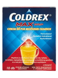 COLDREX MAXGRIP citrom ízű por belsőleges oldathoz 10 db
