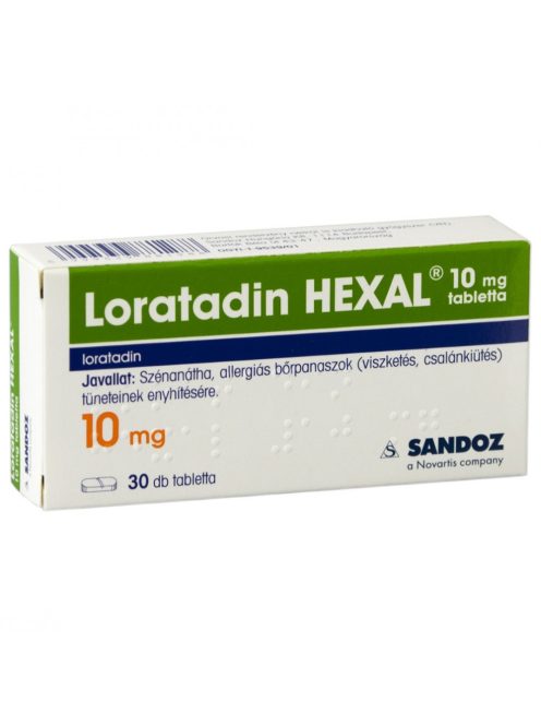 LORATADIN HEXAL 10 mg tabletta 30 db