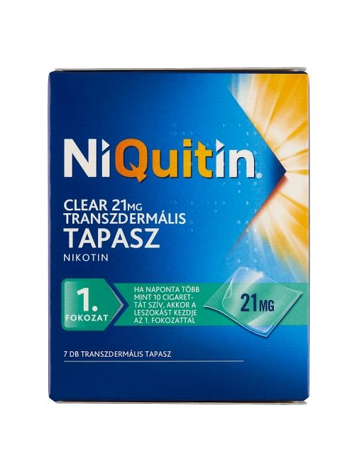 NIQUITIN CLEAR 21 mg transzdermális tapasz 7 db