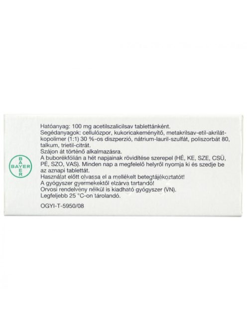 ASPIRIN PROTECT 100 mg gyomornedv-ellenálló bevont tabletta 98 db
