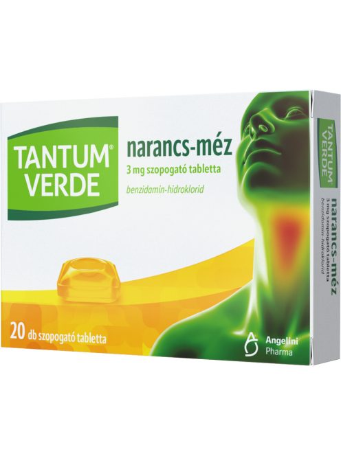 TANTUM VERDE NARANCS-MÉZ 3 mg szopogató tabletta 20 db