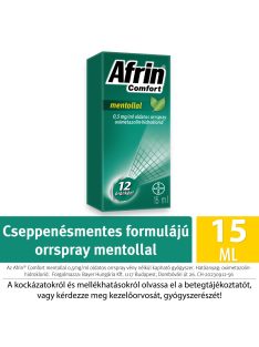 AFRIN COMFORT MENTOLLAL 0,5 mg/ml oldatos orrspray 15 ml