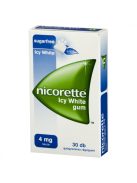 NICORETTE ICY WHITE GUM 4 mg gyógyszeres rágógumi 30 db