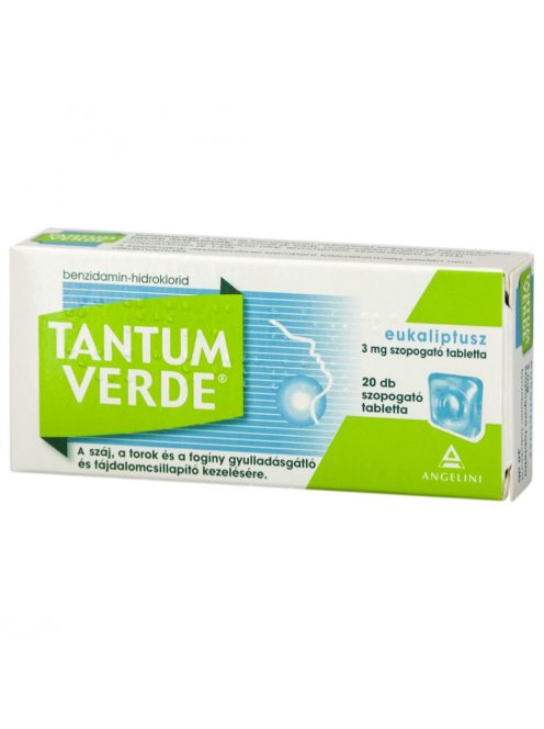 TANTUM VERDE EUKALIPTUSZ 3 mg szopogató tabletta 20 db