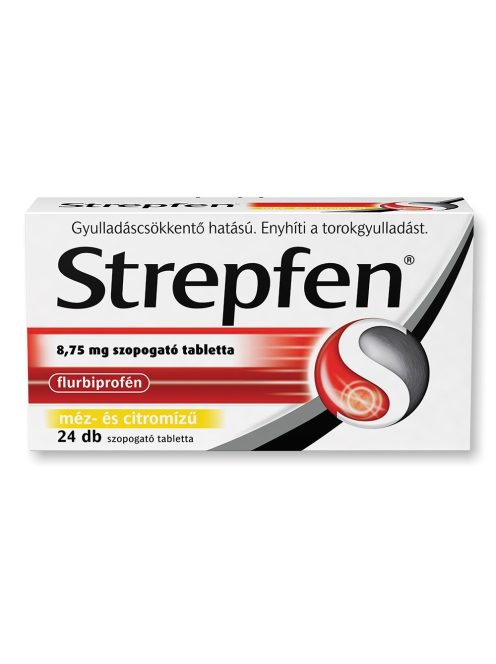 STREPFEN 8,75 mg méz-citrom izű szopogató tabletta 24 db
