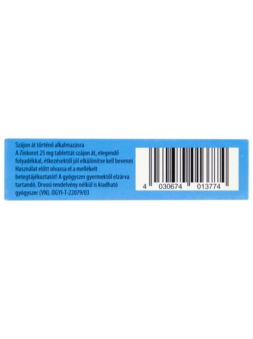 ZINKOROT 25 mg tabletta 100 db