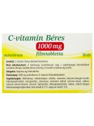 C-VITAMIN BÉRES 1000 mg filmtabletta 90 db