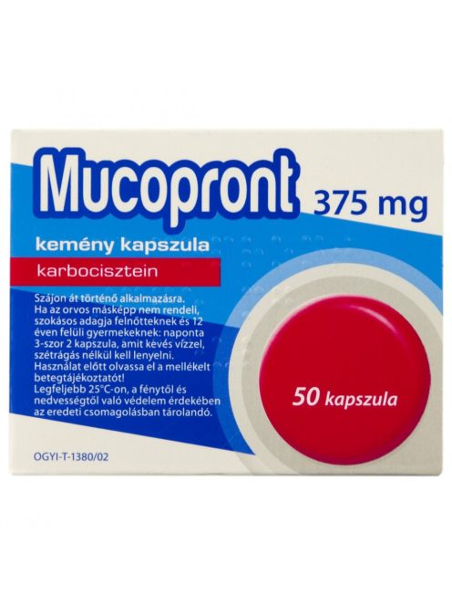 MUCOPRONT 375 mg kemény kapszula 50 db