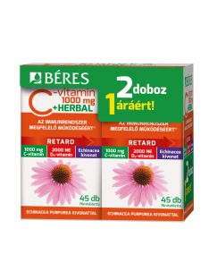 BÉRES C RETARD 1000 mg + HERBAL filmtabletta 2x45 db
