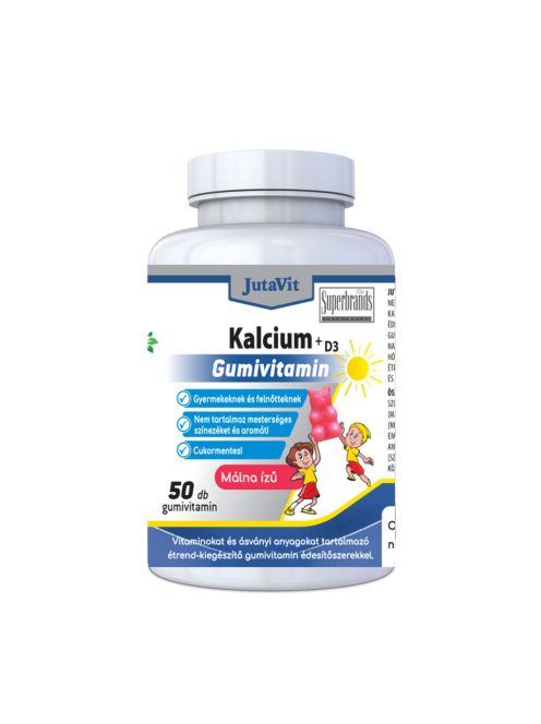 JUTAVIT KALCIUM + D3 cukormentes gumivitamin 50 db