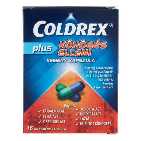 COLDREX PLUS köhögés elleni kemény kapszula 16 db
