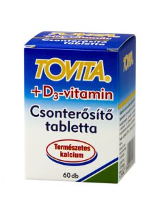 TOVITA+D3-VITAMIN csonterősítő tabletta 60 db