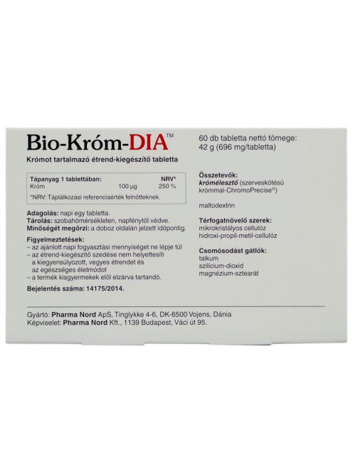 PHARMA NORD BIO-KRÓM DIA tabletta 60 db