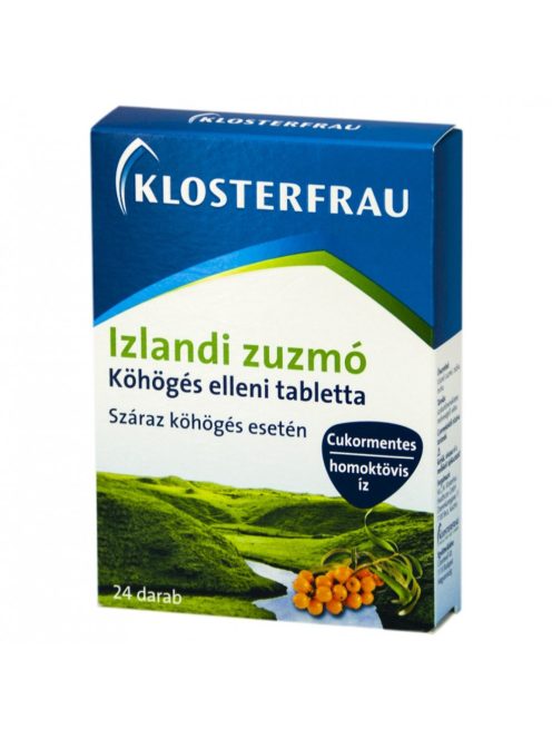 Klosterfrau  IZLANDI ZUZMÓ köhögés elleni szopogató tabletta 24 db