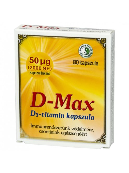 DR. CHEN D-MAX D3 VITAMIN kapszula 80 db