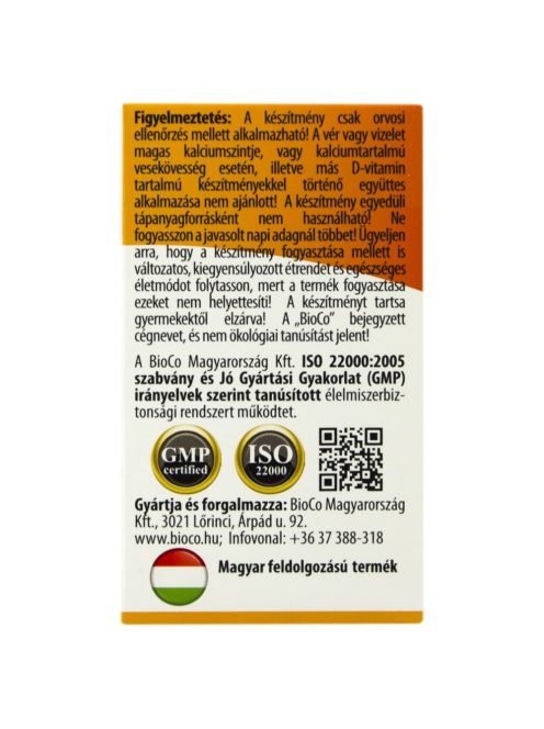 BIOCO D3-VITAMIN 2000 NE tabletta 100 db