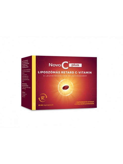 NOVO C PLUS liposzómális retard C-vitamin csipkebogyóval kapszula 60 db