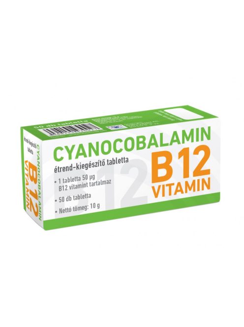CYANOCOBALAMIN-B12 vitamin tabletta 50 db