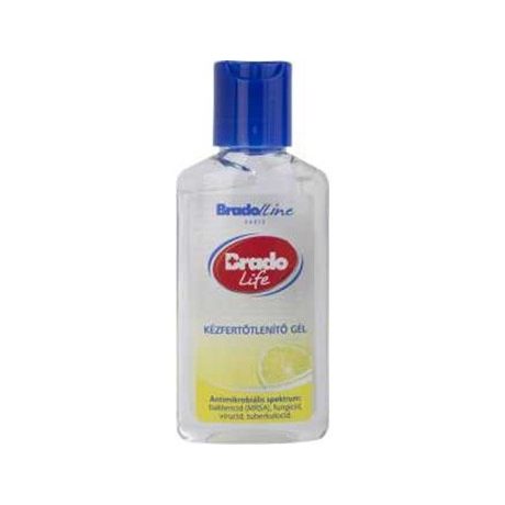BradoLife fertőtlenítő gél Citrom 50 ML