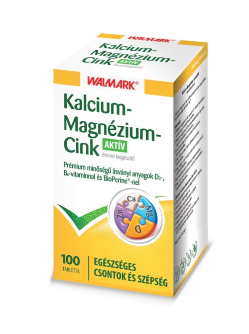 WALMARK KALCIUM MAGNÉZIUM CINK AKTÍV tabletta 100 db