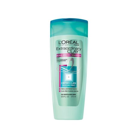 L' ORÉAL Paris Elseve Extraordinary Clay Sampon gyorsan zsírosodó hajra, 400 ml