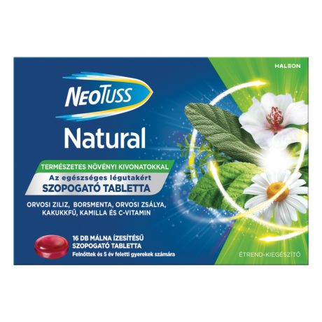NEOTUSS NATURAL szopogató tabletta 16 db